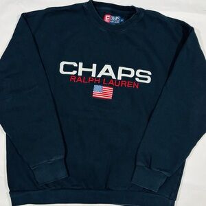 Vintage Chaps Ralph Lauren Spellout Crewneck Sweater